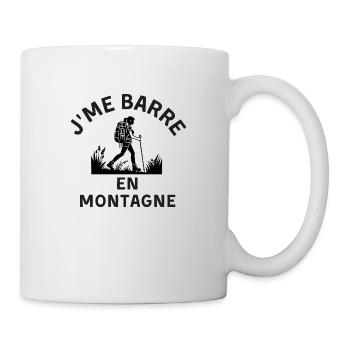 Jme barre en montagnes - Mug blanc - blanc - Droite