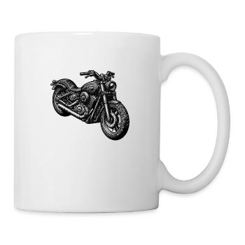 Motorrad - Tasse - Weiß - Rechts