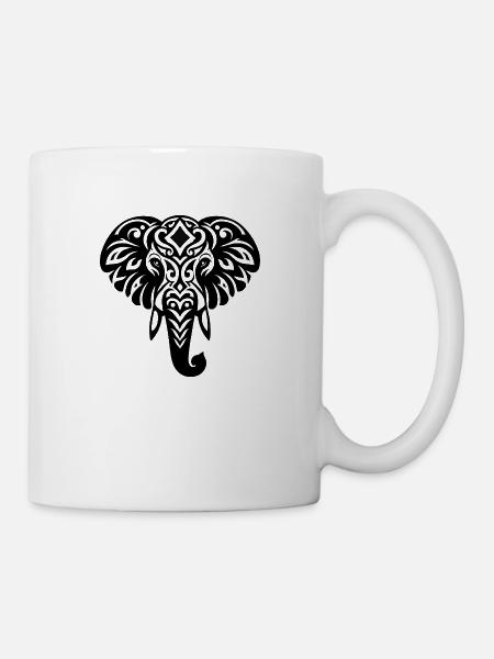 Elefant - Tasse - Weiß