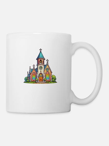 Kirche - Tasse - Weiß