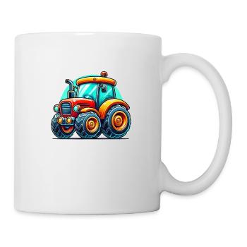 Traktor - Tasse - Weiß - Rechts