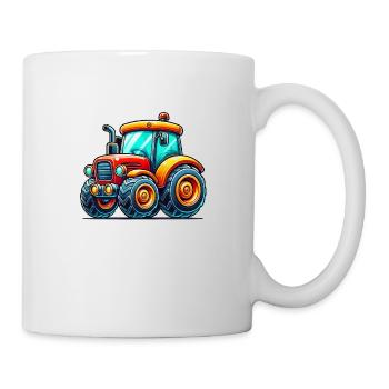 Traktor - Tasse - Weiß - Rechts