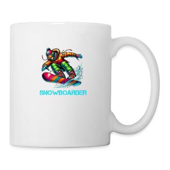 Snowboarder - Tasse - Weiß - Rechts
