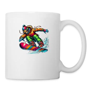 snowboarder - Tasse - Weiß - Rechts