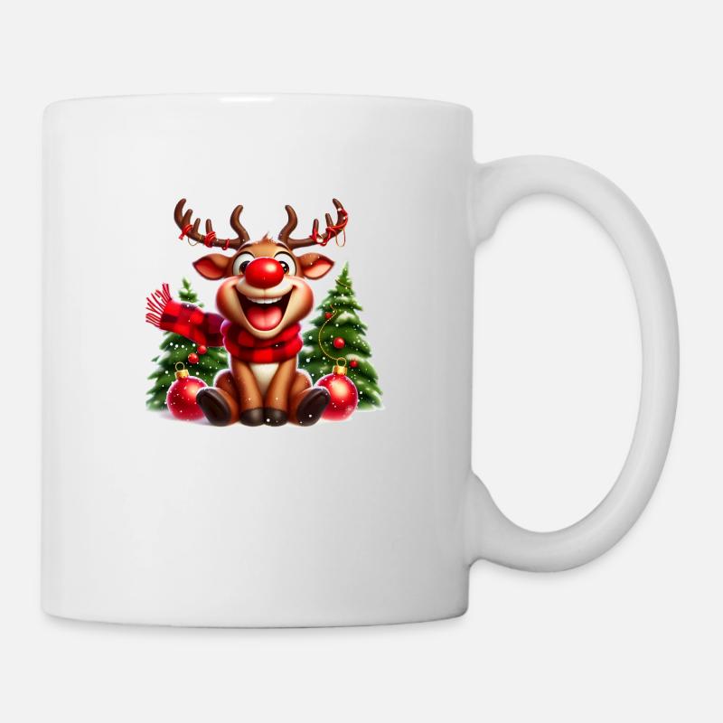 Merry Reindeer – Christmas Joy - Mug - white