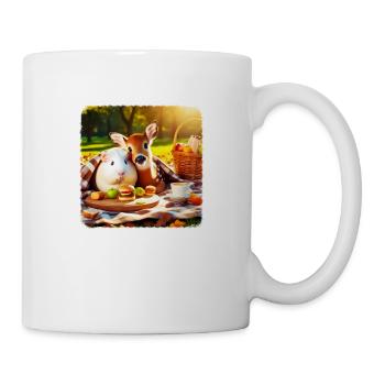 Picnic Friends - Guinea Pigs & Fawns - Mug - white - Right