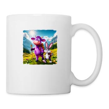 The Purple Cow and the Easter Bunny - Mug - white - Right