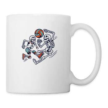 Squelettes de volley-ball - Mug blanc - blanc - Droite