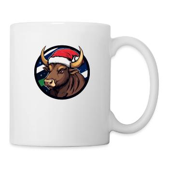 Noël Taureau Noël - Mug blanc - blanc - Droite