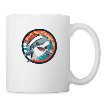 Shark Christmas X-Mas - Mug - white - Right
