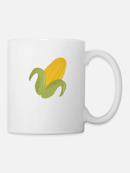 Maiskolben - Tasse - Weiß