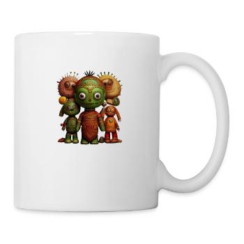 🪆 Poupée Vaudou aux Couleurs de l’Afrique - Mug blanc - blanc - Droite