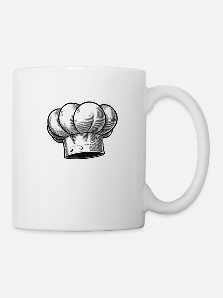 Kochmütze - Tasse - Weiß