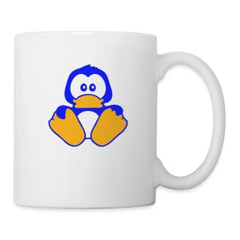 Mignon Penguin Siège Bébé Enfant Tout-petit Timide - Mug blanc - blanc - Droite