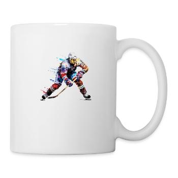 Hockey Player Sport Game Champion Competition - Mug - white - Right