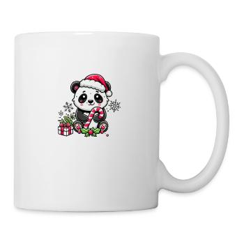 Niedlicher Weihnachtspanda Weihnachten Panda - Tasse - Weiß - Rechts