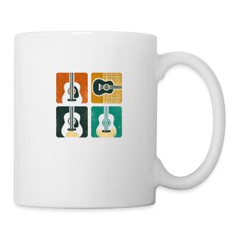 Vintage Guitar Pick Guitarist Gift - Mug - white - Right