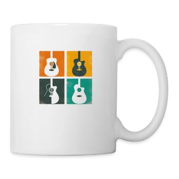 Vintage Guitar Pick Guitarist Gift - Mug - white - Right