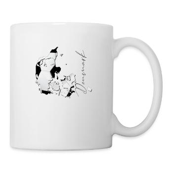 Danemark carte encadrée Real Football FR - Mug blanc - blanc - Droite