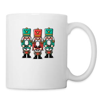 Weihnachtliche Nussknacker - Tasse - Weiß - Rechts