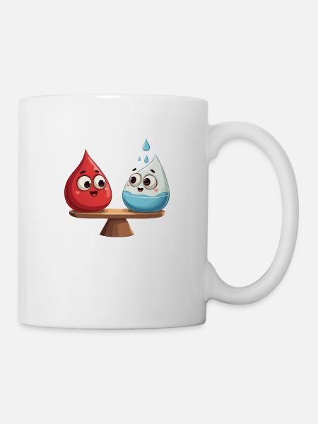 Blut ist dicker als Wasser - Tasse - Weiß