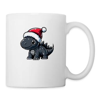 Dinosaurier stegosaurus Weihnachten - Tasse - Weiß - Rechts