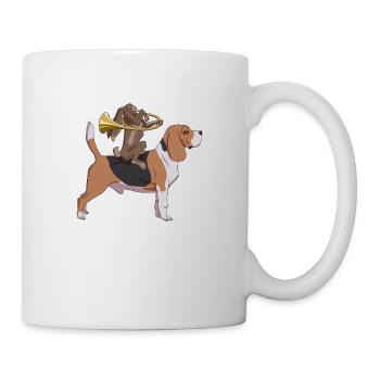 Corne de lièvre de chasse - Mug blanc - blanc - Droite