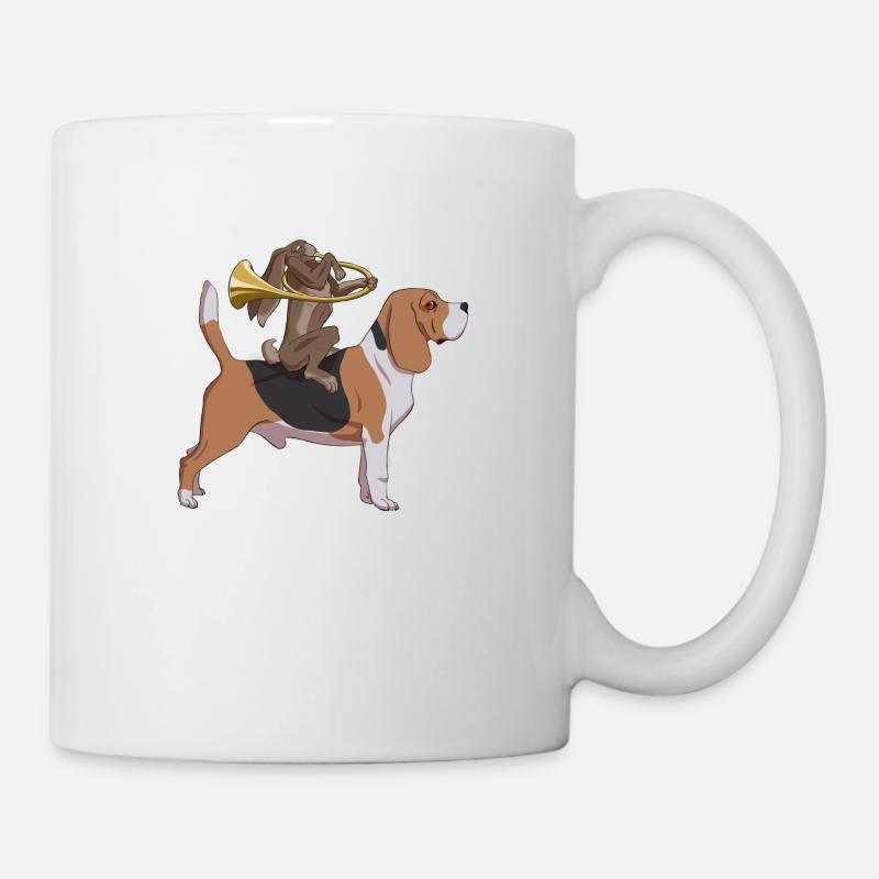 Hunting Hare horn - Mug - white