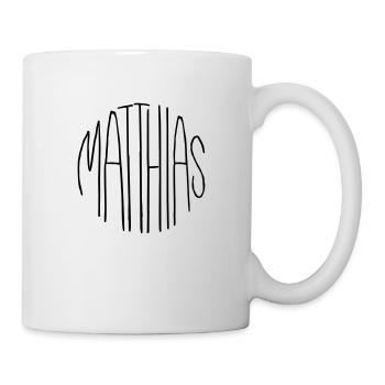 Matthias - Tasse - Weiß - Rechts