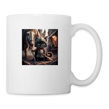 The Knight Cat - A Journey in the Medieval time - Mug - white - Right
