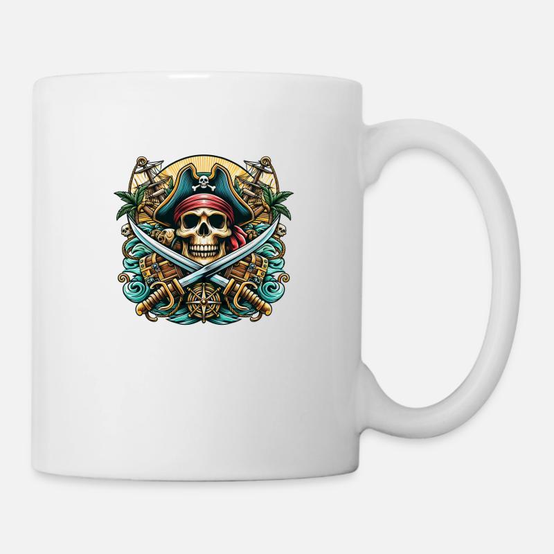 Pirate Logo - Mug blanc - blanc