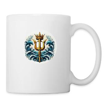 Dreizack Symbol - Tasse - Weiß - Rechts