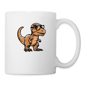 Dinosaur T-Rex Comic Cool - Mug - white - Right