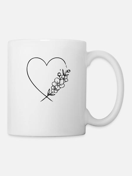 Herz - Tasse - Weiß