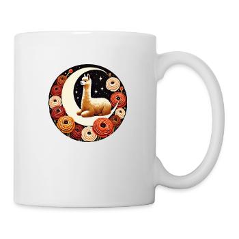 Lama-Mond - Tasse - Weiß - Rechts