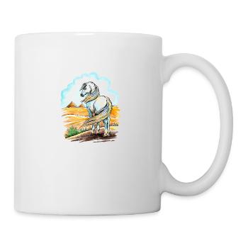 Cheval Arabe Égyptien - Mug blanc - blanc - Droite
