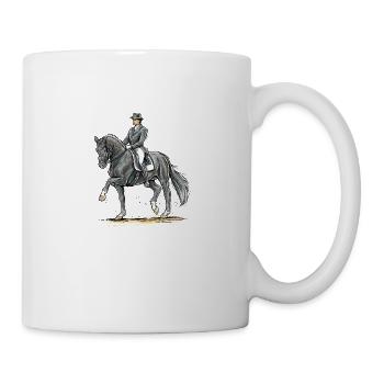 Totilas at a strong trot - Mug - white - Right