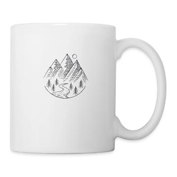 Wie ein Berg - Tasse - Weiß - Rechts