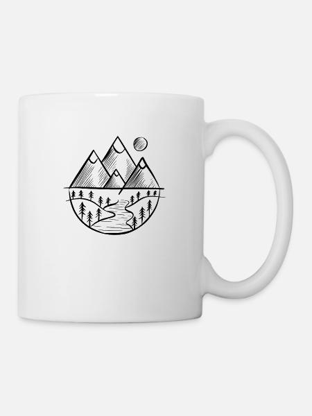 Comme une montagne - Mug blanc - blanc