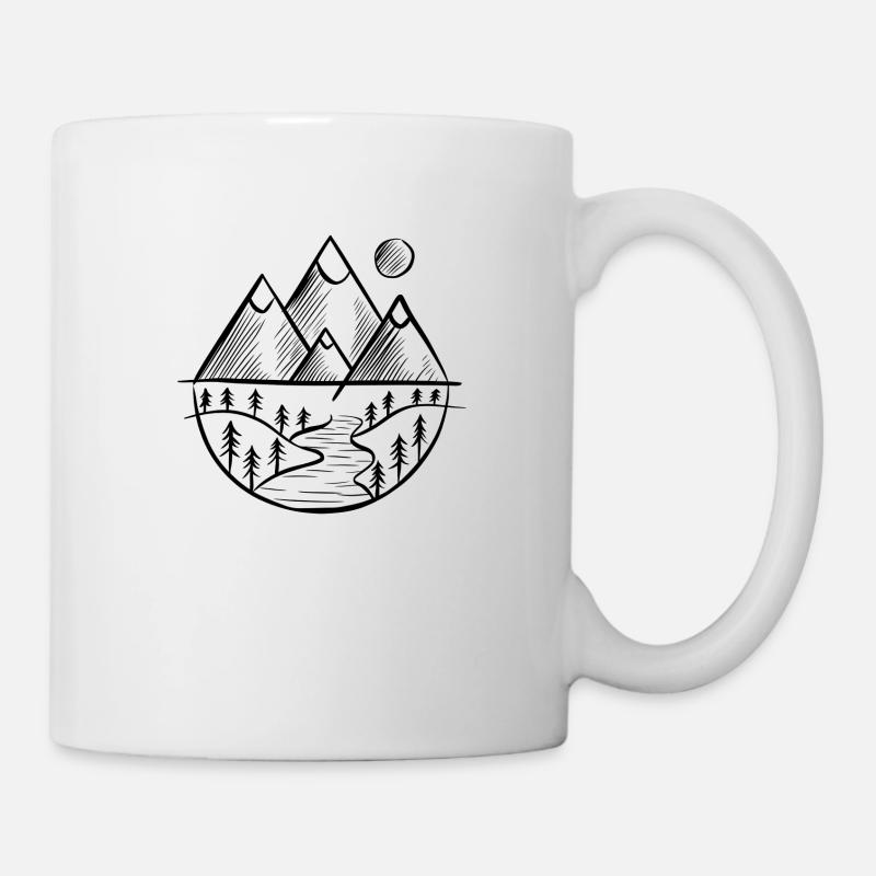 Comme une montagne - Mug blanc - blanc