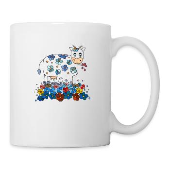 Kuh - Tasse - Weiß - Rechts