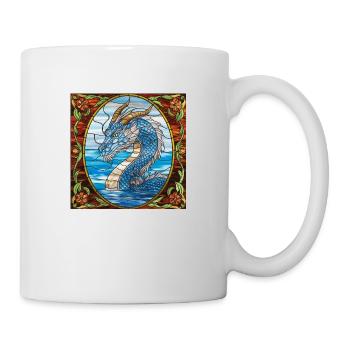 Drache: Der Wächter des Sees - Tasse - Weiß - Rechts