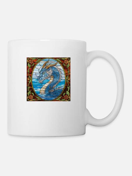 Dragon: The Guardian of the Lake - Mug - white