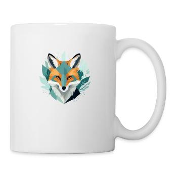 Fuchs Tier Tier Natur Im Freien Aquarell - Tasse - Weiß - Rechts