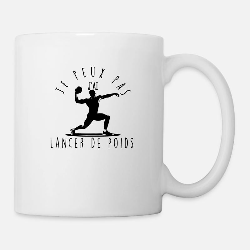 Ich kann nicht, ich habe Kugelstoßen. - Tasse - Weiß