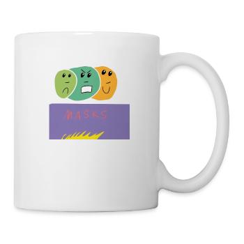 Art Autiste - Masques - Mug blanc - blanc - Droite
