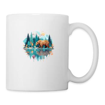 Bear Wildlife Animal Nature Outdoors Watercolour - Mug - white - Right
