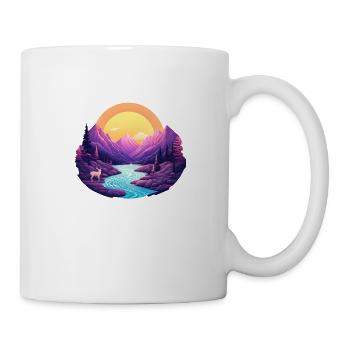 Majestic Deer at Sunset Gift - Mug - white - Right
