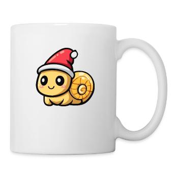 Schnecke Weihnachten - Tasse - Weiß - Rechts