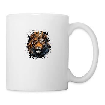 tiger könig - Tasse - Weiß - Rechts